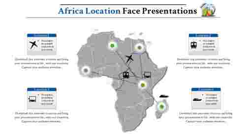 map presentation powerpoint-Africa-maps-4-blue-style 3